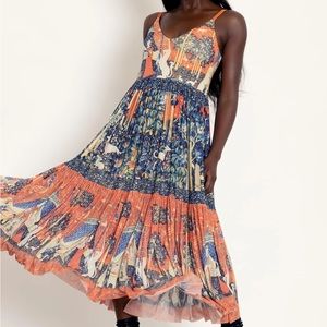 THE LADY AND THE UNICORN SHEER MIDAXI DRESS - LIMITED